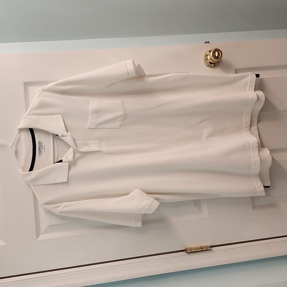 Mens white polo